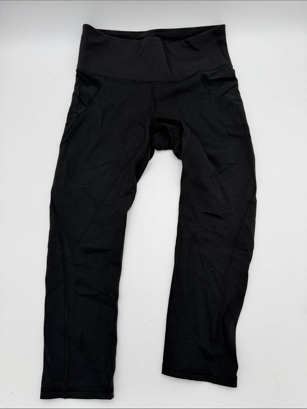 Womens Black Performance Leggings - High Waist Athletic Pants